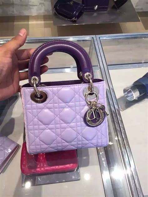 dior lilac mini bag.